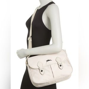 Longchamp Cream Crossbody Bag